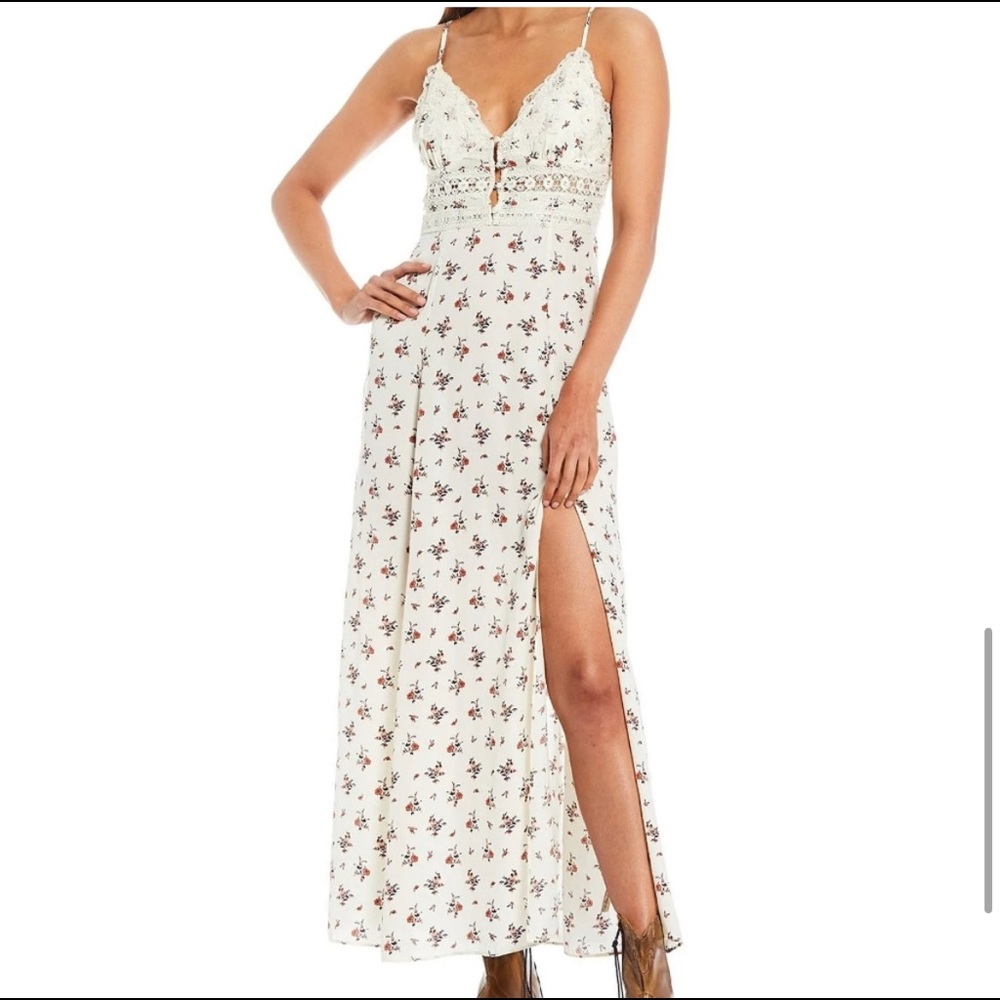 NWT Free People Women's Out & About Maxi Slip Dress